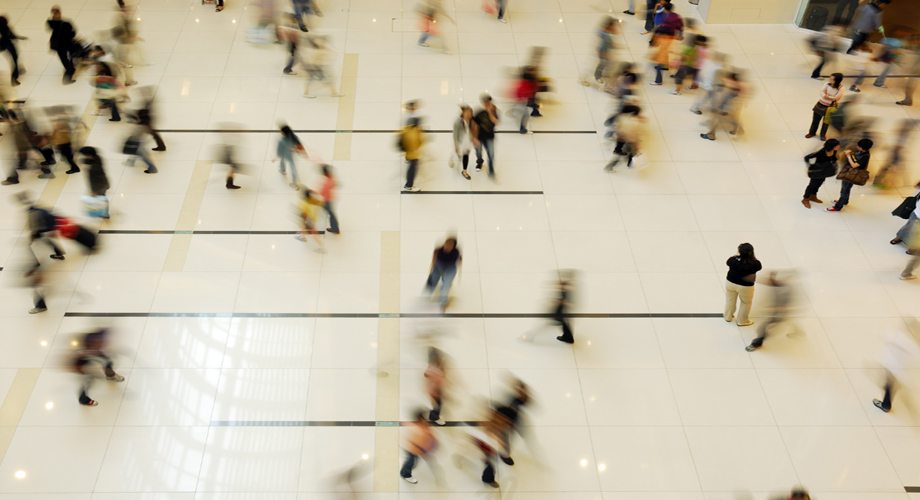 People in station